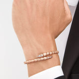 Bulgari Serpenti Viper One-Coil Bracelet With Pave Diamonds 18K Rose Gold