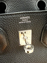 Hermes Birkin 25 Black Togo Leather With Palladium Hardware Handbag