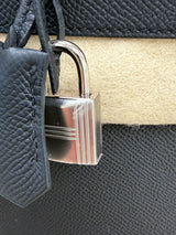 Hermès Kelly Sellier 32 Black Epsom Leather With Palladium Hardware