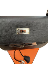 Hermès Kelly Sellier 32 Black Epsom Leather With Palladium Hardware