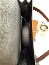 Hermès Kelly Sellier 32 Black Epsom Leather With Palladium Hardware