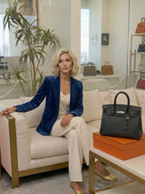 Hermès Kelly Sellier 32 Black Epsom Leather With Palladium Hardware
