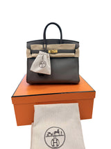 Hermès Birkin 25 Gris Meyer Togo Leather With Gold Hardware Handbag