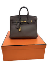 Hermès Birkin 25 Gris Meyer Togo Leather With Gold Hardware Handbag