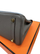 Hermès Birkin 25 Gris Meyer Togo Leather With Gold Hardware Handbag