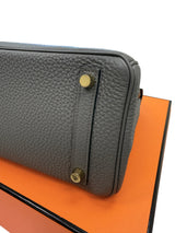 Hermès Birkin 25 Gris Meyer Togo Leather With Gold Hardware Handbag