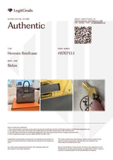 Hermès Birkin 25 Gris Meyer Togo Leather With Gold Hardware Handbag
