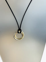 Cartier 18K Tri-Gold Round-Cut Pave Diamond Trinity Circular Pendant Necklace