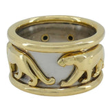 Cartier Panther Ring in 18 Karat White Yellow Gold Band