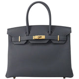 Hermes Birkin Size 30 Grimist Togo Leather With Gold Hardware Handbag