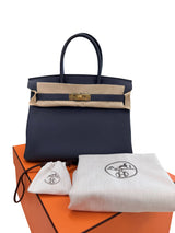 Hermes Birkin Size 30 Grimist Togo Leather With Gold Hardware Handbag