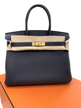 Hermes Birkin Size 30 Grimist Togo Leather With Gold Hardware Handbag