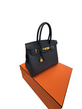 Hermes Birkin Size 30 Grimist Togo Leather With Gold Hardware Handbag
