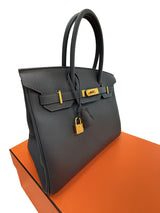 Hermes Birkin Size 30 Grimist Togo Leather With Gold Hardware Handbag