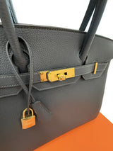 Hermes Birkin Size 30 Grimist Togo Leather With Gold Hardware Handbag