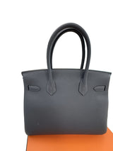 Hermes Birkin Size 30 Grimist Togo Leather With Gold Hardware Handbag