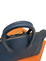 Hermès Birkin 25 Bleu De Prusse Togo Leather With Gold Hardware