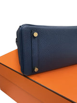 Hermès Birkin 25 Bleu De Prusse Togo Leather With Gold Hardware