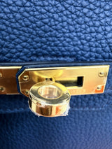 Hermès Birkin 25 Bleu De Prusse Togo Leather With Gold Hardware
