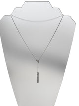Cartier Love Y-Shape Plate Necklace 18K White Gold Pendant
