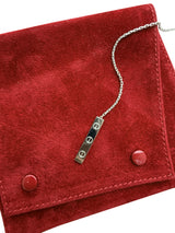 Cartier Love Y-Shape Plate Necklace 18K White Gold Pendant