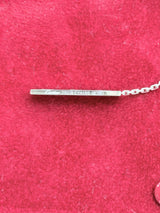 Cartier Love Y-Shape Plate Necklace 18K White Gold Pendant