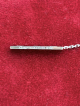 Cartier Love Y-Shape Plate Necklace 18K White Gold Pendant