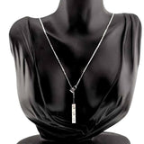 Cartier Love Y-Shape Plate Necklace 18K White Gold Pendant
