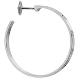 Cartier Love Hoop Earrings Large Model 18K White Gold