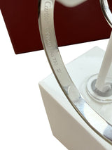 Cartier Love Hoop Earrings Large Model 18K White Gold