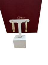 Cartier Trinity Hoop Earrings in 18k Yellow Gold White Gold & Rose Gold