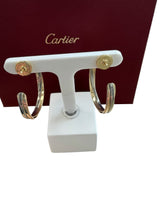 Cartier Trinity Hoop Earrings in 18k Yellow Gold White Gold & Rose Gold