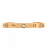 Cartier Love Diamond Cuff Bracelet in 18K Yellow Gold Size 18
