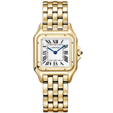 Cartier Panthère de Cartier 18K Yellow Gold Silvered Dial Watch WGPN0058