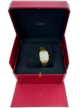 Cartier Panthère de Cartier 18K Yellow Gold Silvered Dial Watch WGPN0058