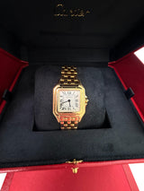 Cartier Panthère de Cartier 18K Yellow Gold Silvered Dial Watch WGPN0058