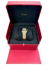 Cartier Panthère de Cartier 18K Yellow Gold Silvered Dial Watch WGPN0058