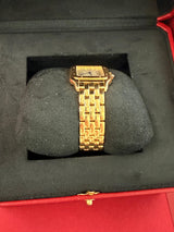 Cartier Panthère de Cartier 18K Yellow Gold Silvered Dial Watch WGPN0058