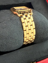 Cartier Panthère de Cartier 18K Yellow Gold Silvered Dial Watch WGPN0058