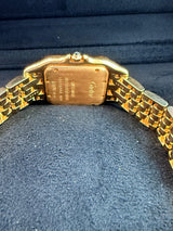Cartier Panthère de Cartier 18K Yellow Gold Silvered Dial Watch WGPN0058