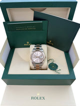 Rolex Datejust 41mm Sundust Dial Two-Tone Everose Gold Fluted Bezel Watch 126331