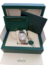 Rolex Datejust 41mm Sundust Dial Two-Tone Everose Gold Fluted Bezel Watch 126331