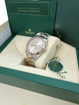 Rolex Datejust 41mm Sundust Dial Two-Tone Everose Gold Fluted Bezel Watch 126331