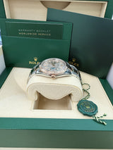 Rolex Datejust 41mm Sundust Dial Two-Tone Everose Gold Fluted Bezel Watch 126331
