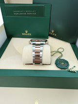 Rolex Datejust 41mm Sundust Dial Two-Tone Everose Gold Fluted Bezel Watch 126331