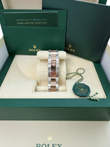 Rolex Datejust 41mm Sundust Dial Two-Tone Everose Gold Fluted Bezel Watch 126331