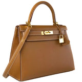 Hermès Kelly Sellier 28 Gold Epsom Leather With Gold Hardware