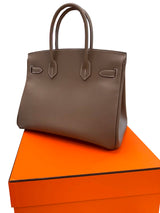 Hermès Birkin 30 Etoupe Epsom Leather With Gold Hardware Handbag