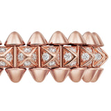 Cartier Clash De Cartier Small Model Paved Diamonds Ring 18K Rose Gold Size 58