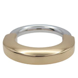 Tiffany & Co. Lock Diamond Ring 18K White Gold & 18K Yellow Gold Size 8